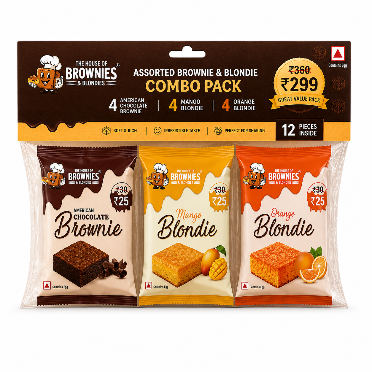 Brownie & Blondie Assorted Snack Pack